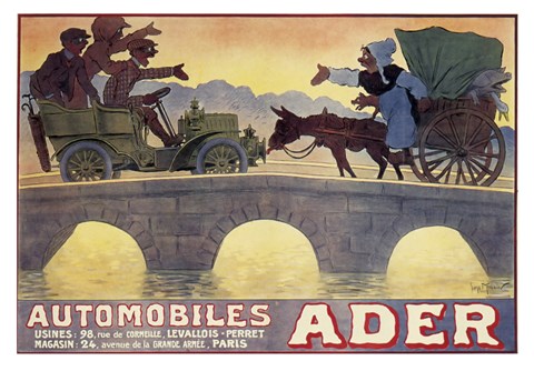 Framed Ader Auto, 1903 Print