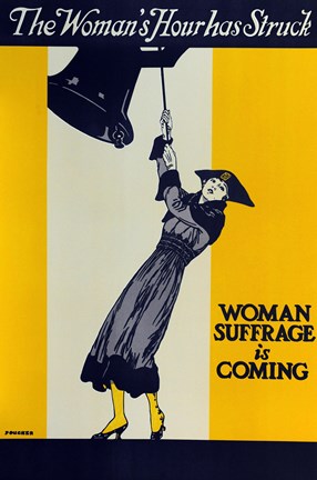 Framed Womans Suffrage Print