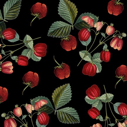 Framed Nature&#39;s Bounty -  Strawberries Print