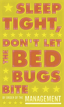 Framed Sleep Tight, Don&#39;t Let the Bed Bugs Bite (green &amp; orange) Print