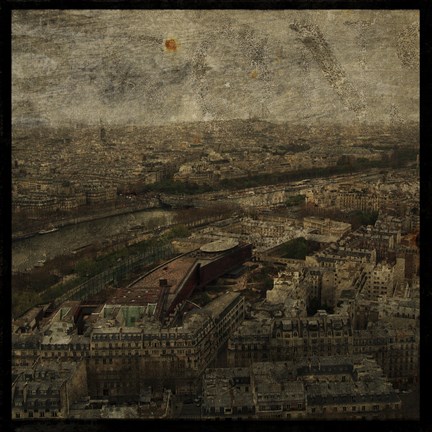 Framed Paris Skyline I Print