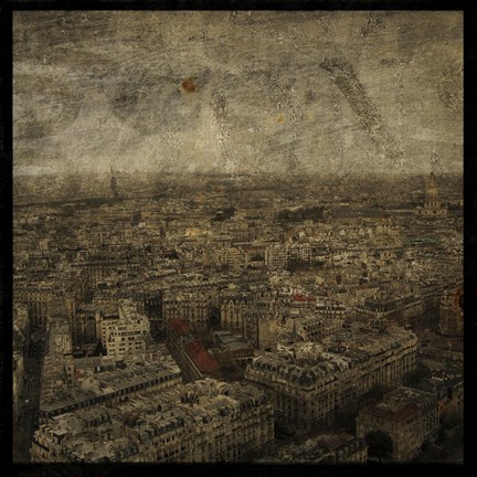Framed Paris Skyline IV Print