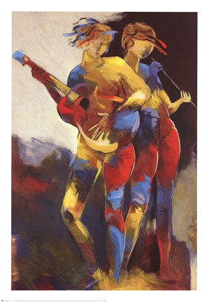 Framed Artist Duet Print