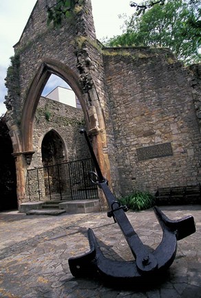 Framed Ruined Church, South Hampton, Hampshire, England Print