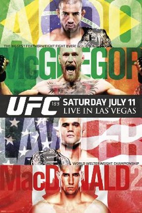 Framed UFC 189 - Aldo vs. McGregor Print
