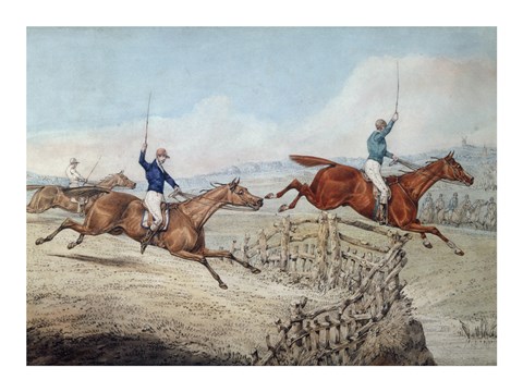 Framed Hunting Scene Print