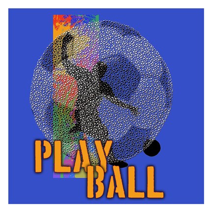 Framed Play Ball Soccer Print