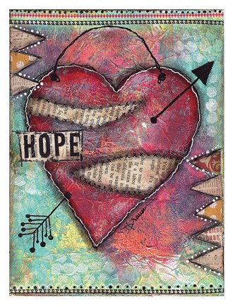 Framed Hope Heart Print