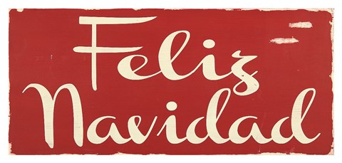 Framed Feliz Navidad Print