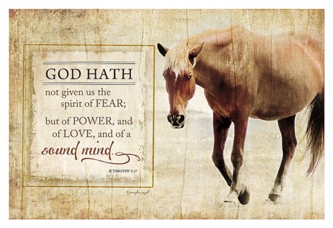 Framed God Hath Print