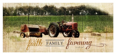 Framed Faith Family Farming Print