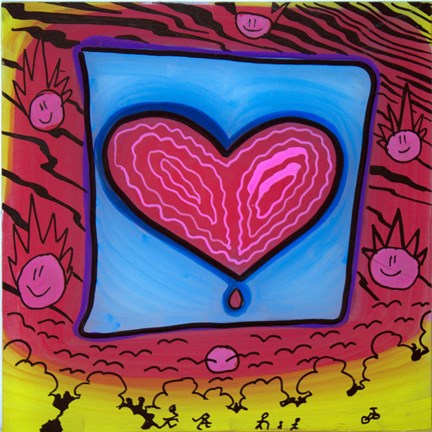 Framed Heart 10 Print