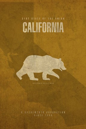 Framed California Poster Print