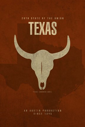 Framed Texas Poster Print