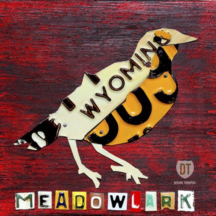 Framed Wyoming Meadowlark Print