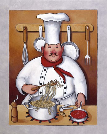 Framed Chef IV Print