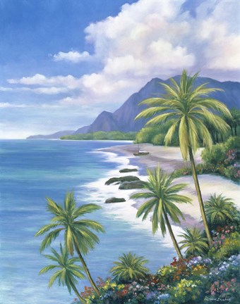 Framed Tropical Paradise II Print