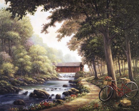 Framed Covered Bridge Print