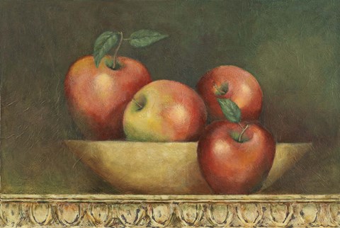 Framed Red Apple Still Life Print