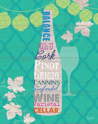 Framed Summer Wine Celebration IV Print