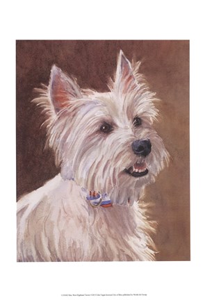 Framed Mac West Highland Terrier Print