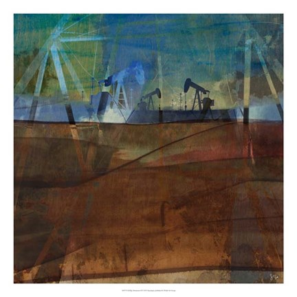 Framed Oil Rig Abstraction II Print