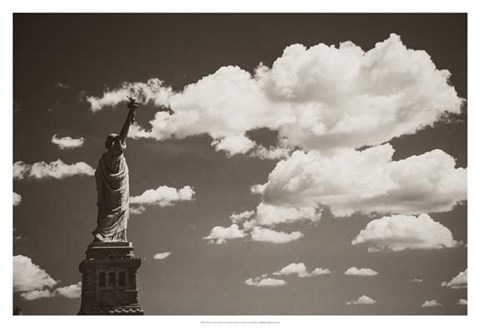 Framed Liberty in the Clouds Print