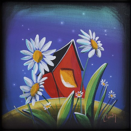 Framed Bashful House III Print