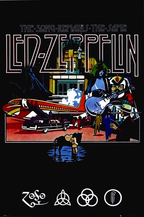 Framed Led Zeppelin - Remains Print