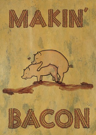 Framed Makin&#39; Bacon Print
