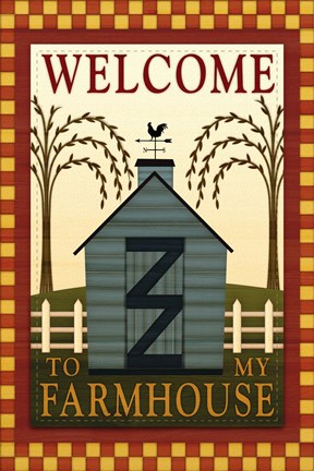 Framed Welcome to my Farmhouse Print
