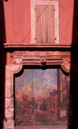 Framed Roussillon Door, Luberon Print
