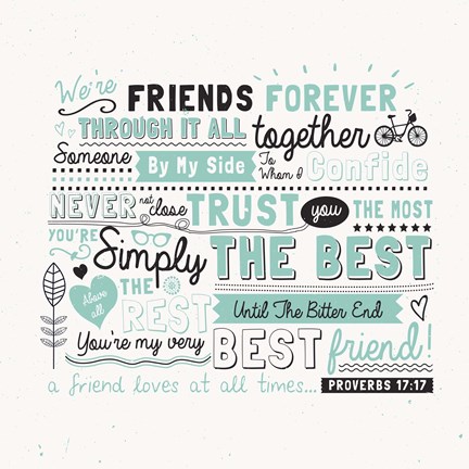 Framed Friends Forever Print