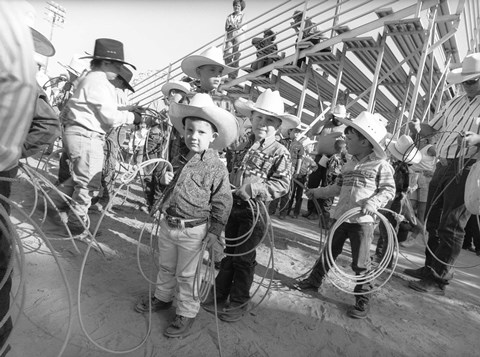 Framed Littlest Cowboys: The Horton Brothers Print