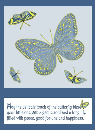 Framed Butterfly Print 2 Print
