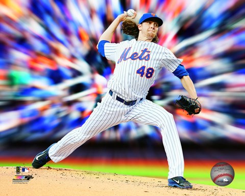 Framed Jacob deGrom Motion Blast Print