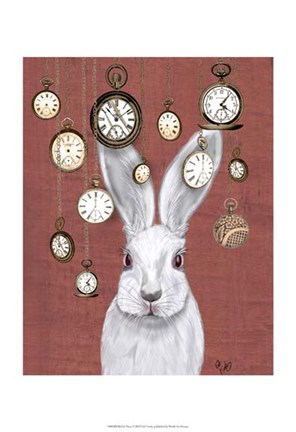 Framed Rabbit Time Print