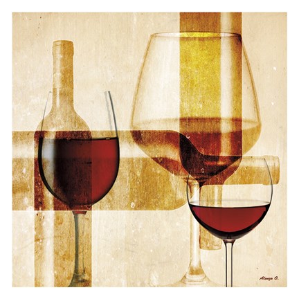 Framed Wine 13 Print