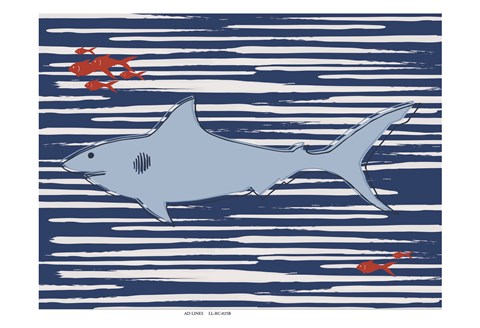 Framed Shark 10 Print