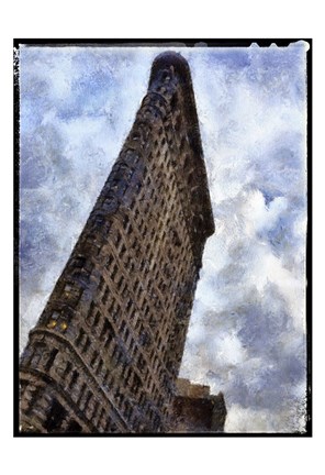 Framed Flatiron NYC Painted Border Print