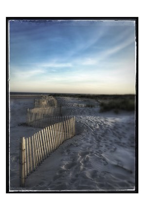 Framed Sand Fence With Border Print