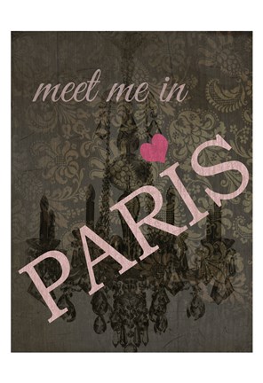 Framed Meet Me In Paris Print
