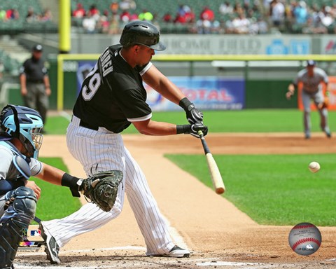 Framed Jose Abreu 2015 Action Print