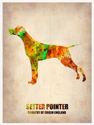 Framed Setter Pointer 2 Print