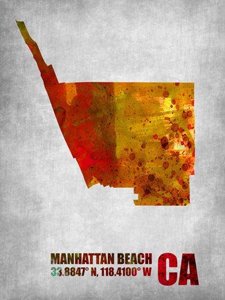 Framed Manhattan Beach California Print