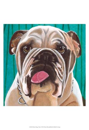 Framed Dlynn&#39;s Dogs - Bosco Print