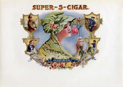Framed Super-5-Cigar Print
