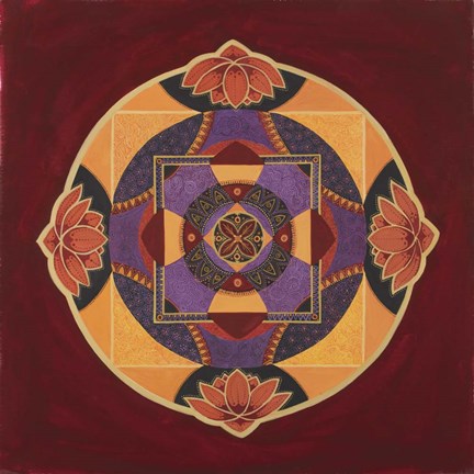 Framed Bliss Mandala Print