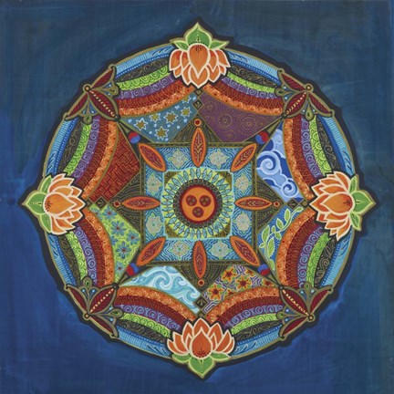 Framed Peace Mandala Print