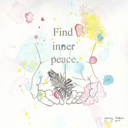 Framed Find Inner Peace Print